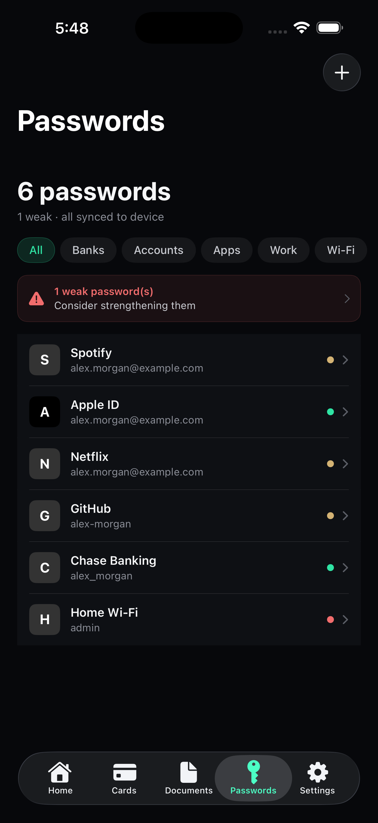 Passwords